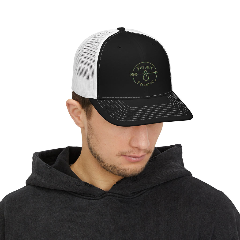 Pursuit & Preserve Embroidered Trucker Cap