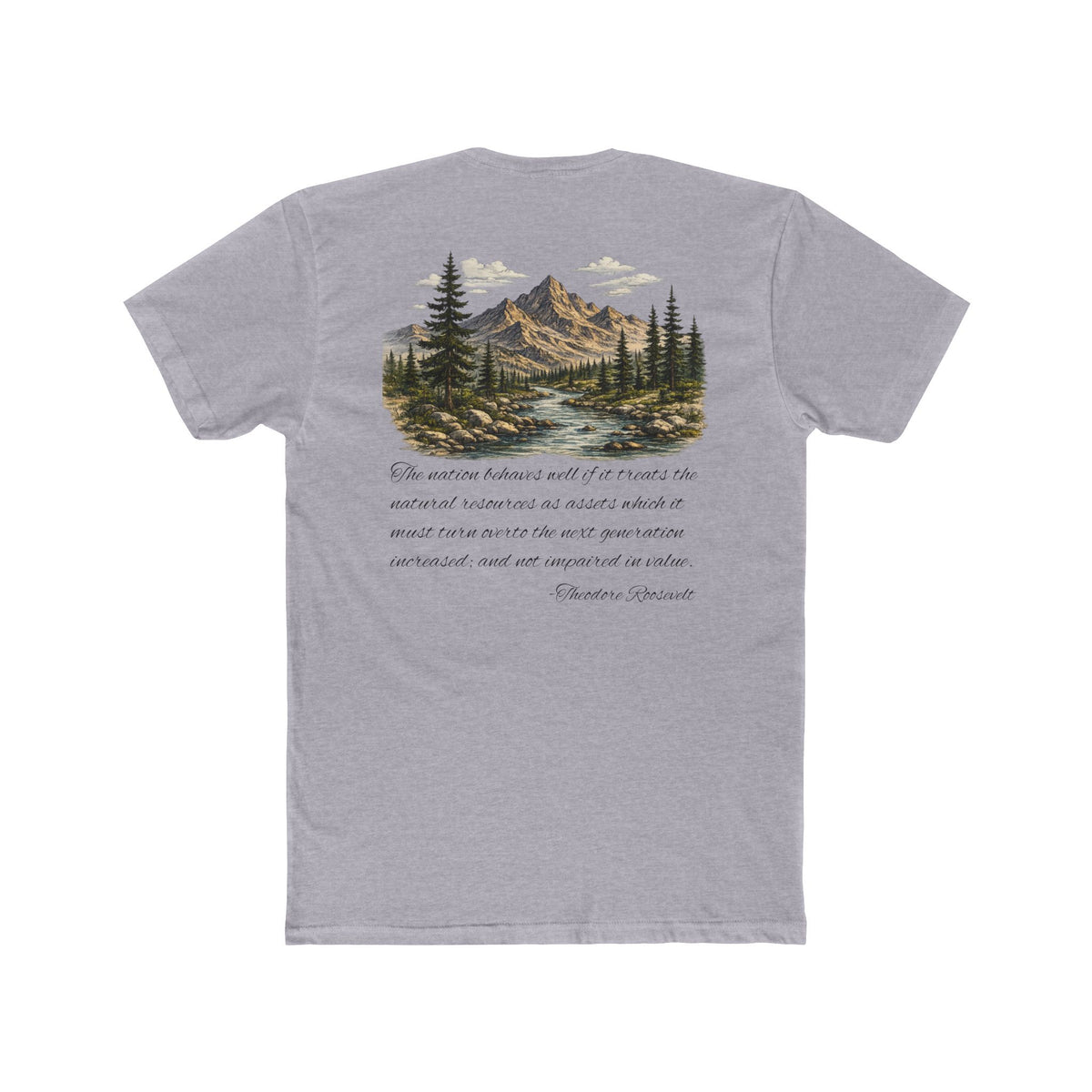 Theodore Roosevelt Mountain Graphic T-Shirt