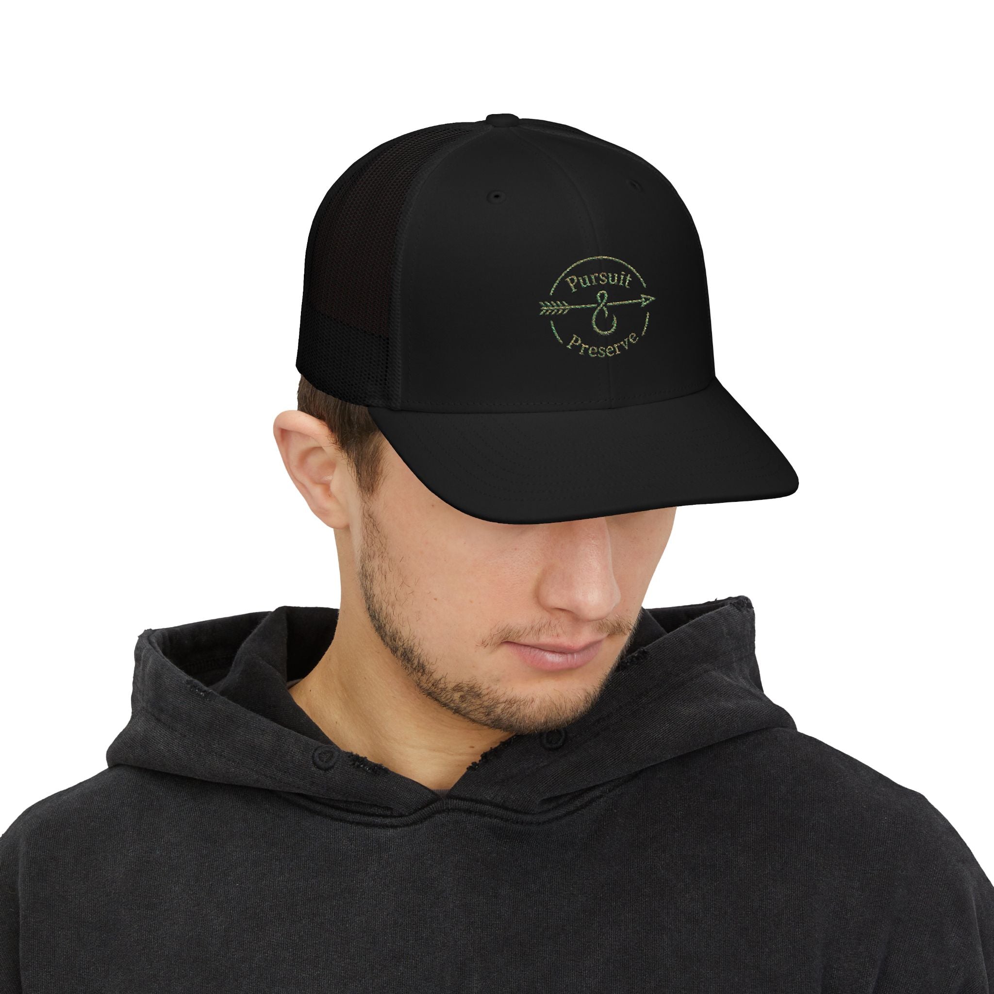Pursuit & Preserve Embroidered Trucker Cap