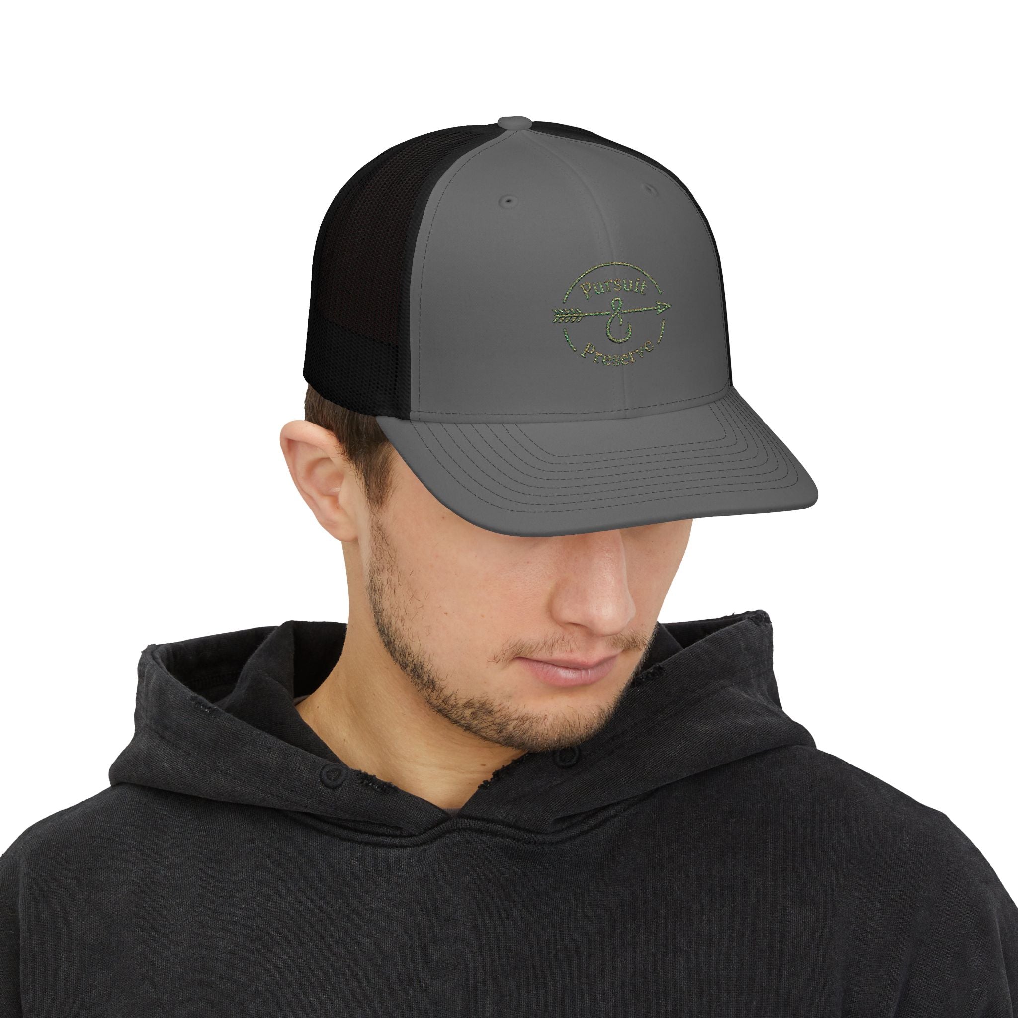 Pursuit & Preserve Embroidered Trucker Cap