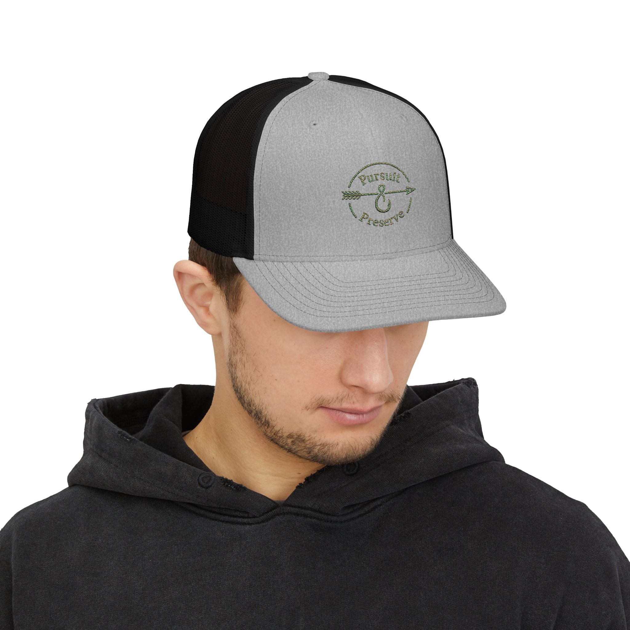 Pursuit & Preserve Embroidered Trucker Cap