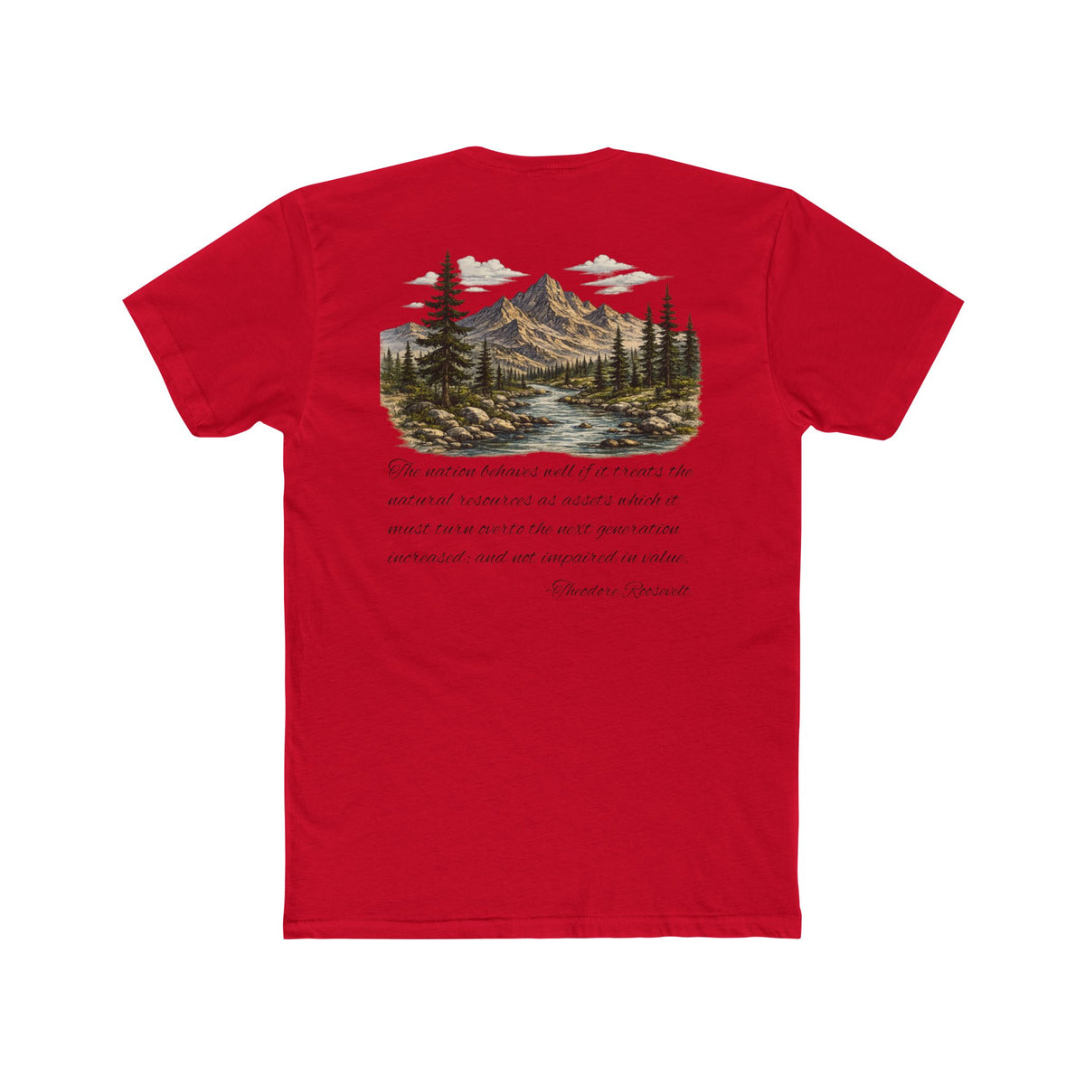 Theodore Roosevelt Mountain Graphic T-Shirt