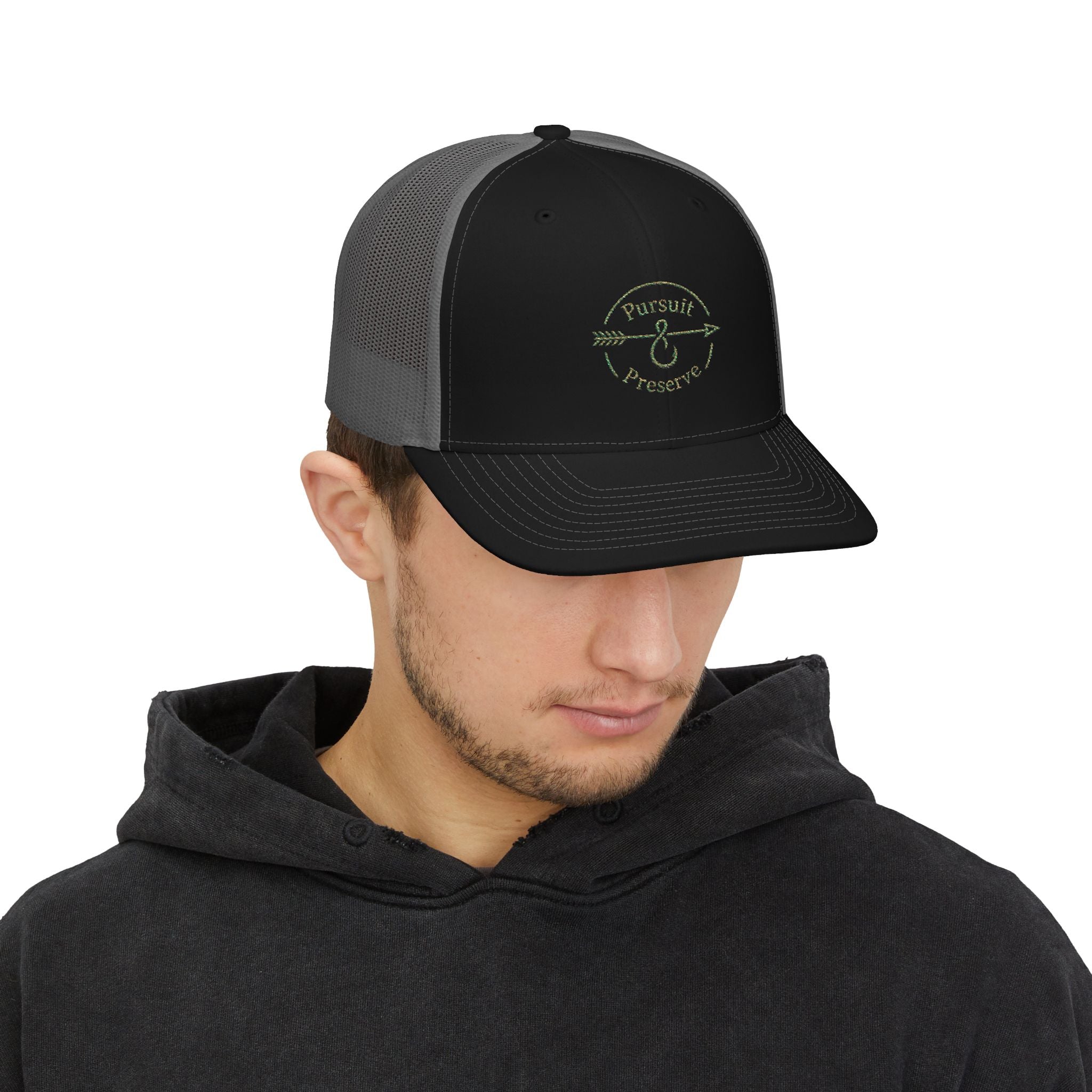 Pursuit & Preserve Embroidered Trucker Cap