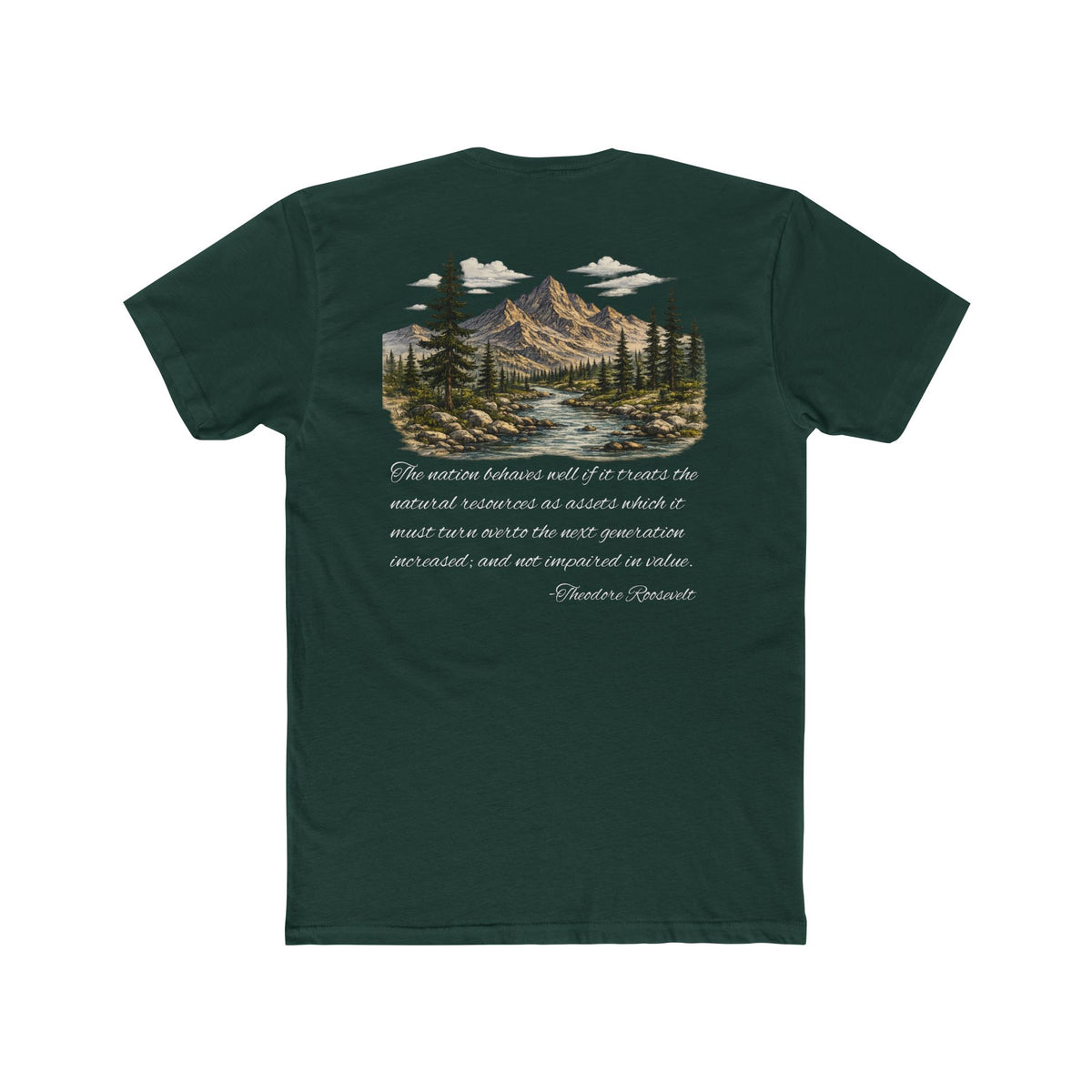 Theodore Roosevelt Mountain Graphic T-Shirt