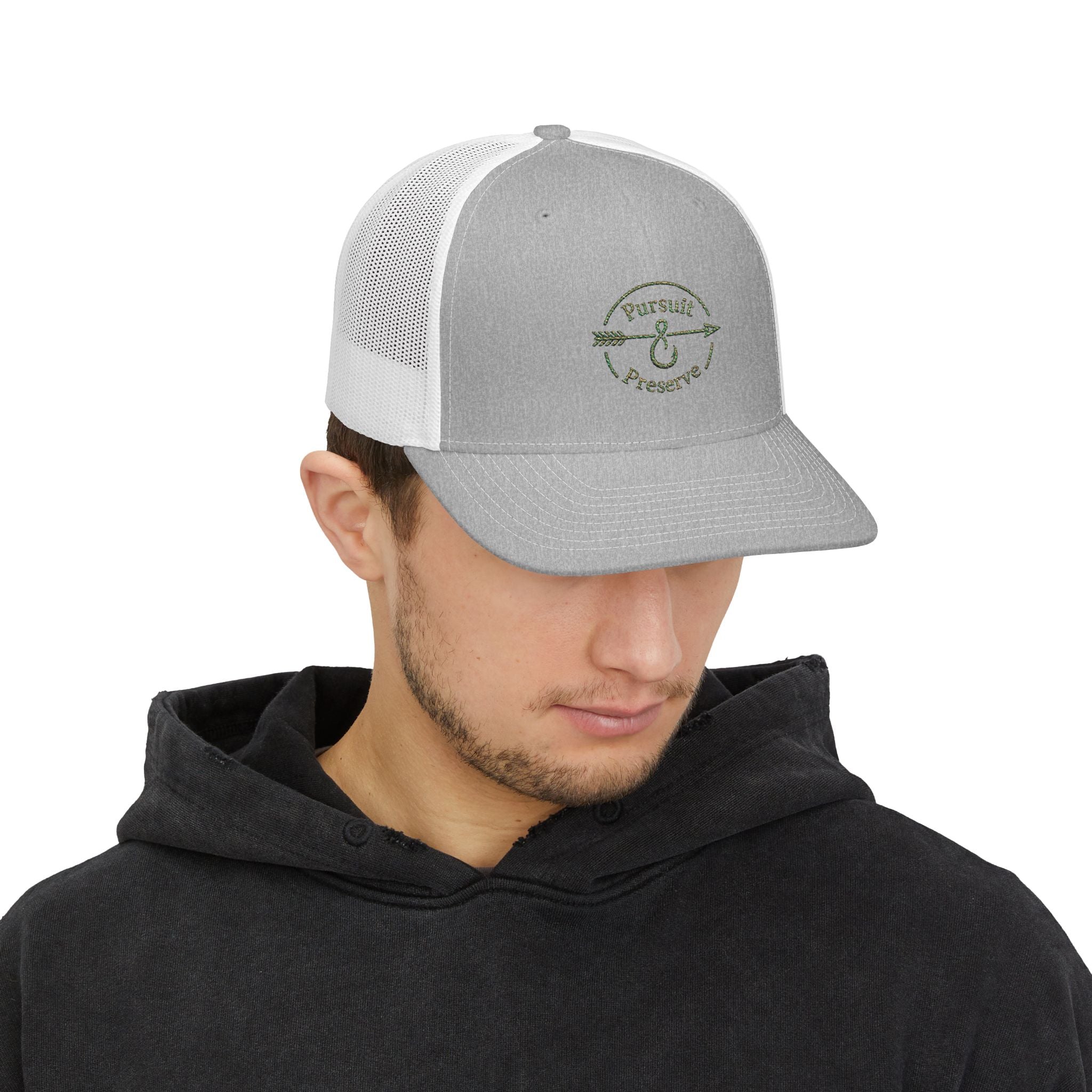 Pursuit & Preserve Embroidered Trucker Cap