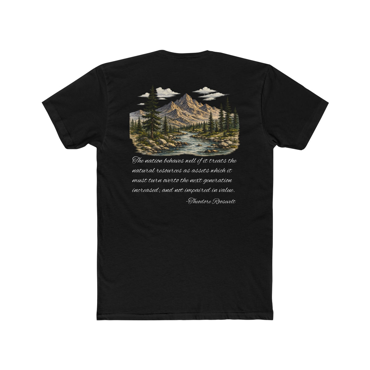 Theodore Roosevelt Mountain Graphic T-Shirt
