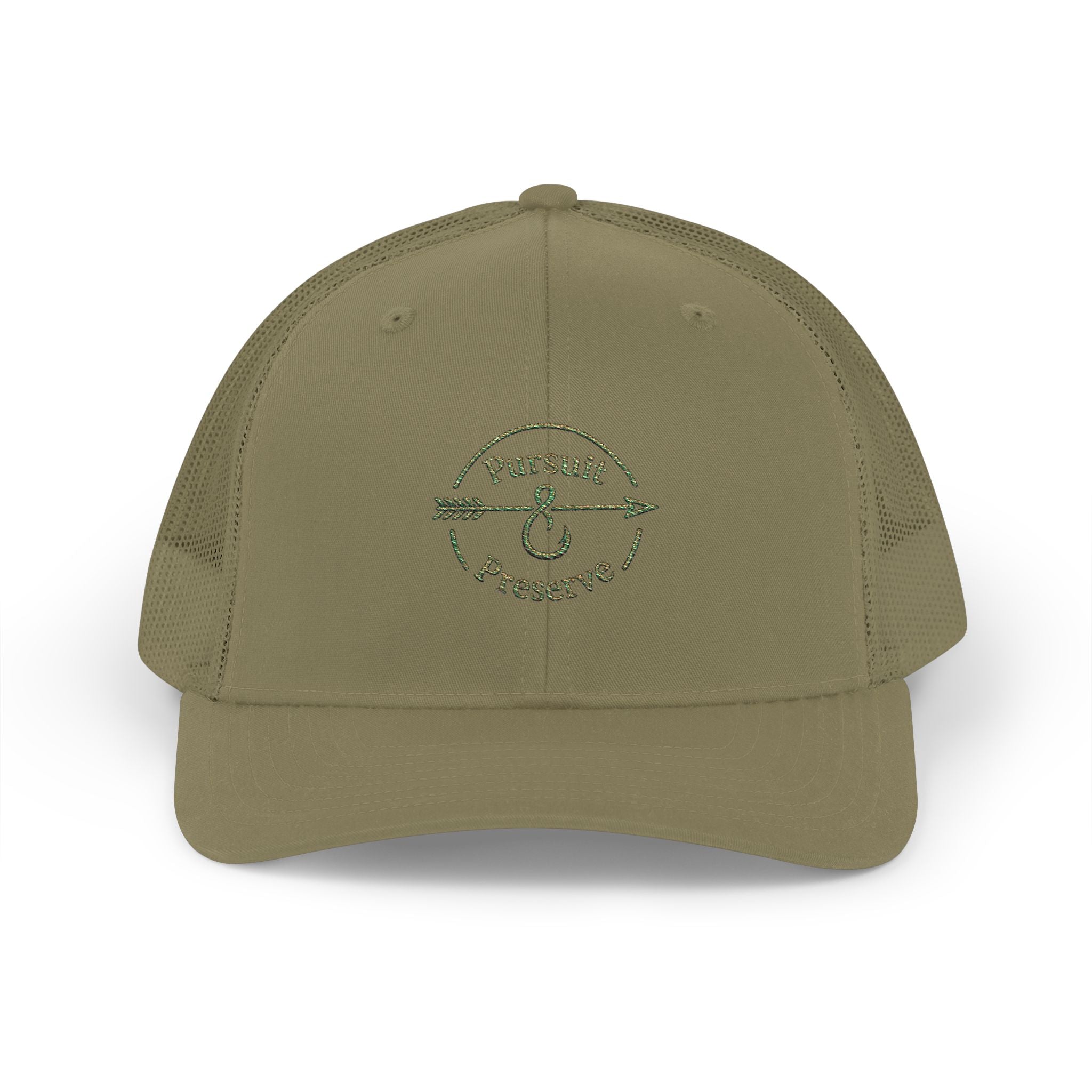 Pursuit & Preserve Embroidered Trucker Cap