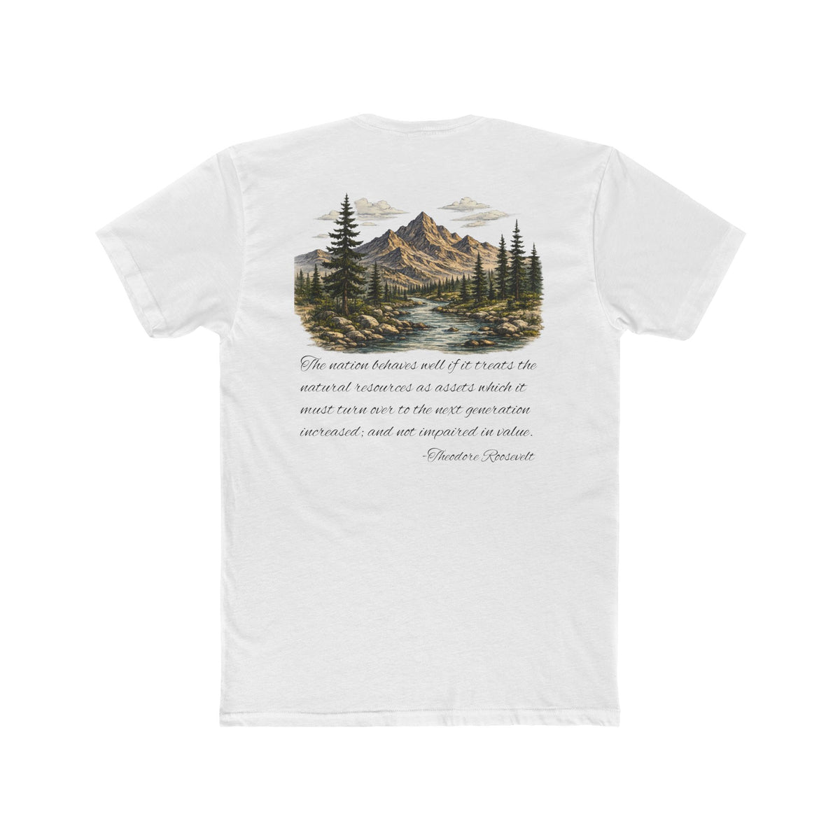 Theodore Roosevelt Mountain Graphic T-Shirt